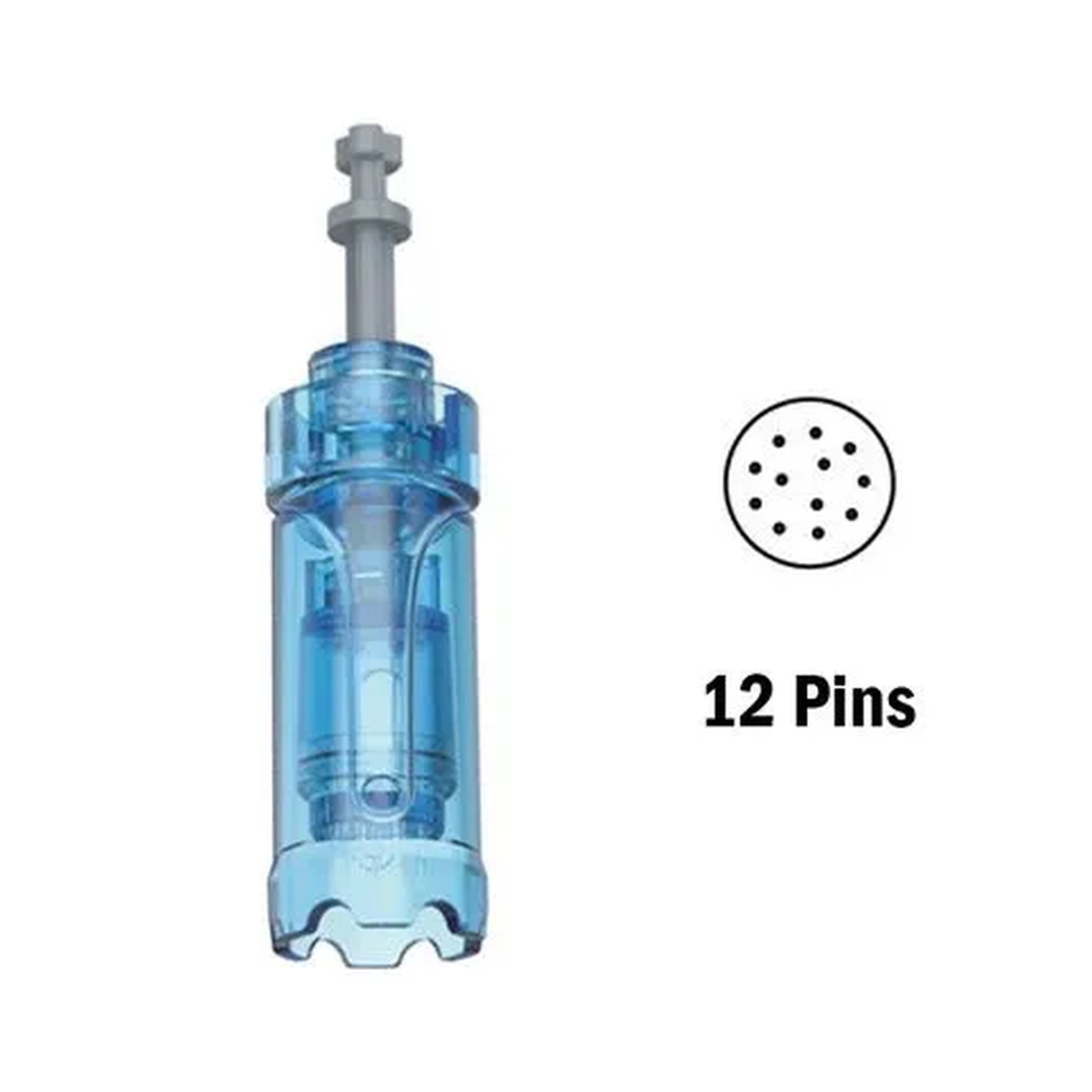Nålepatron med 12 nåler til Dr. Pen A11, M8s, A9 og A8S med diagram over nålemønsteret
