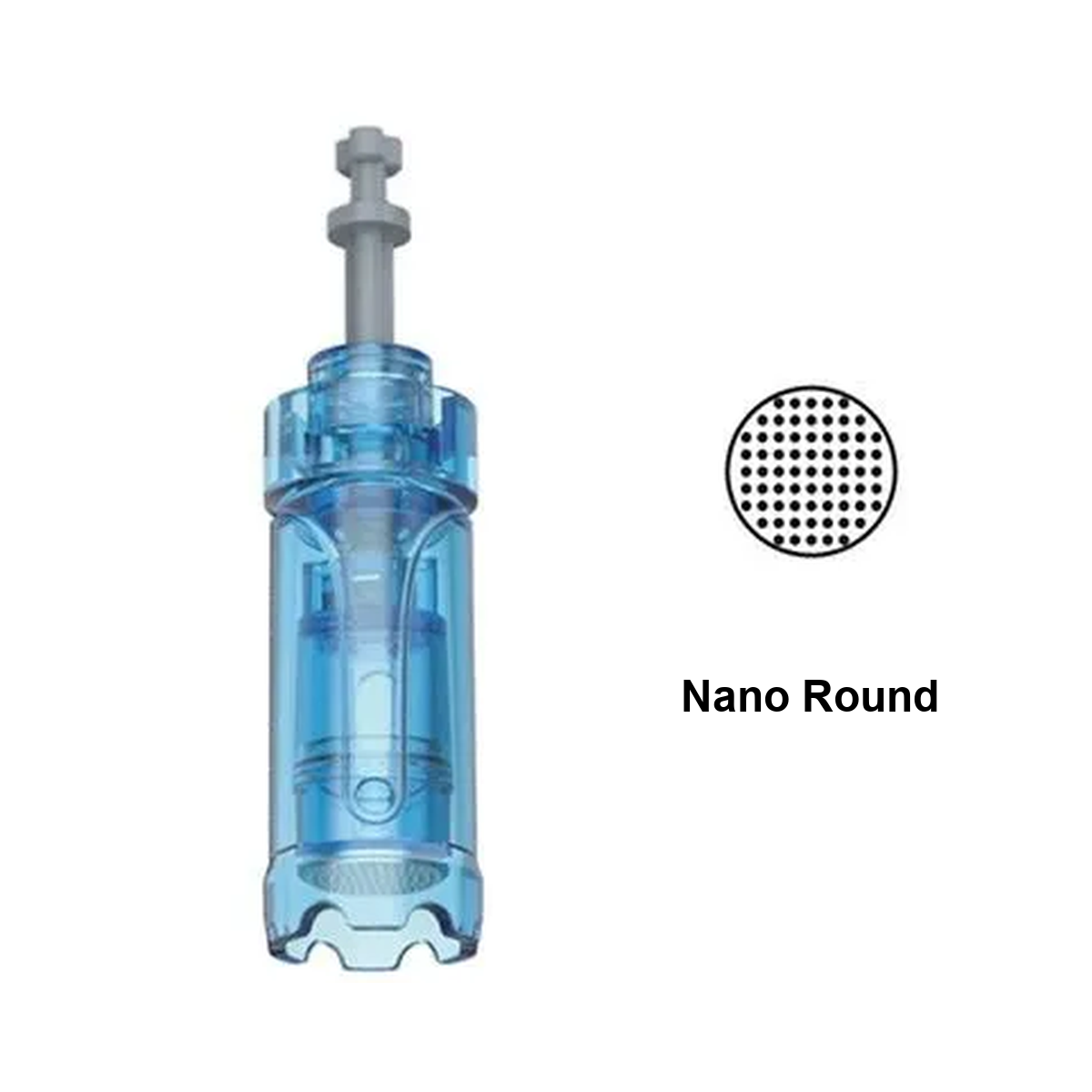 Nano Round-patron til Dr. Pen A11, M8s, A9 og A8S med diagram over det runde spissmønsteret